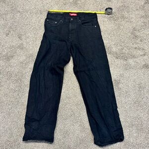supreme fw25 black selvedge denim size 32